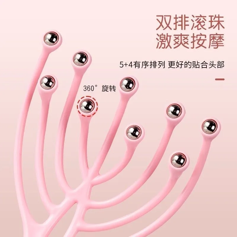 

Buy one get one free Nineteen Claw Massager Five Claw Soul Extractor Head Meridian Massage Scalp Care Magnetic Therapy