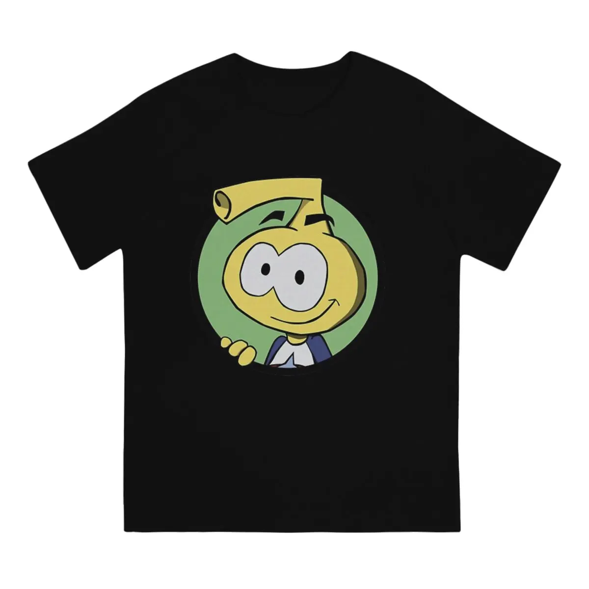 Protagonist T-Shirts for Men Snorks Unique Pure Cotton Tee Shirt Crewneck Short Sleeve T Shirt Original Clothes