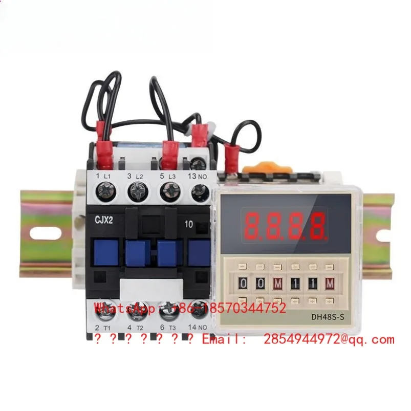 DH48S Digital Display Time Relay High Power Timer 380V Motor Intermittent Cycle Time Controller 220