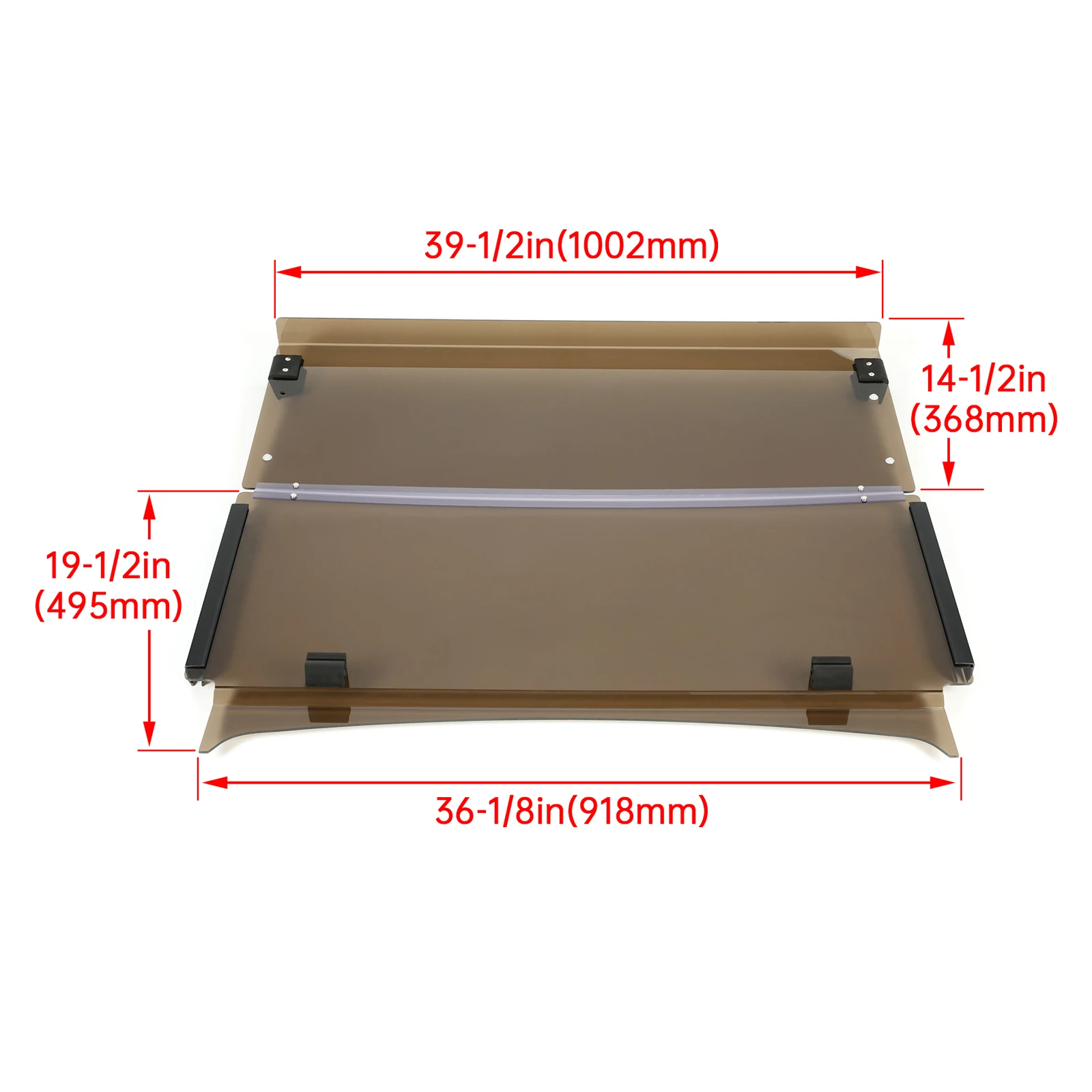 Flip Folding Tinted Windshield For Yamaha Drive 2 Drive2 2017-UP Golf Cart