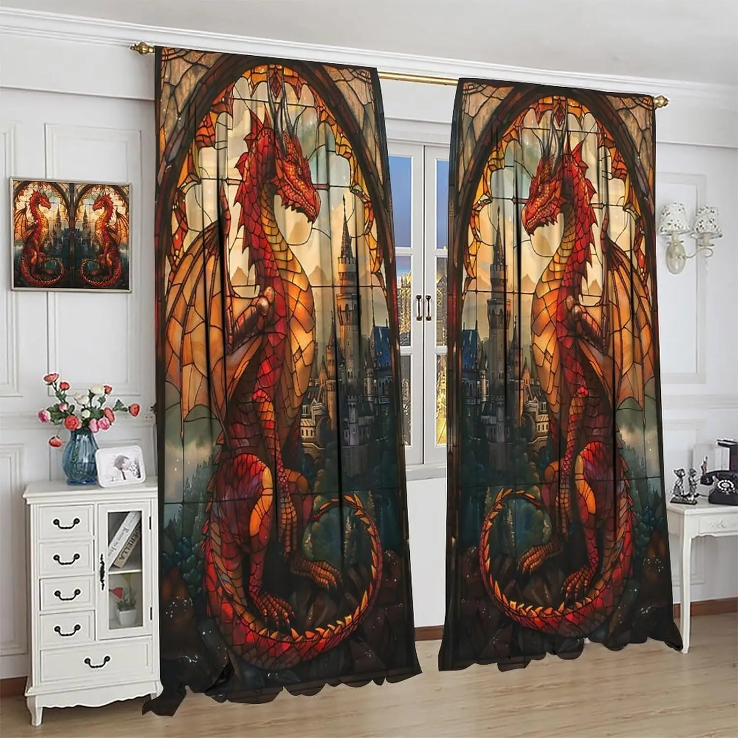 Dragon Window Curta…