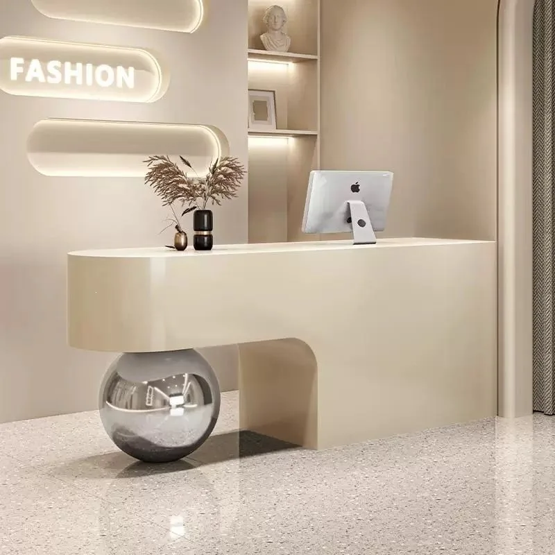 

Women's clothing store Bar checkout page Clothing store reception desk