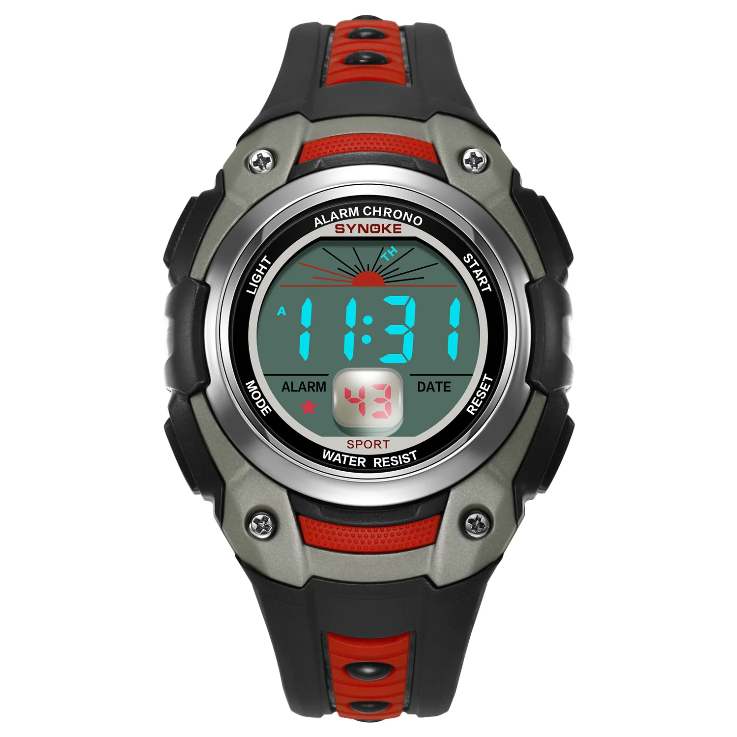 

Men's Digital Watch, Sports Waterproof Military Watches for Men LED Casual Stopwatch Alarm Army Watch