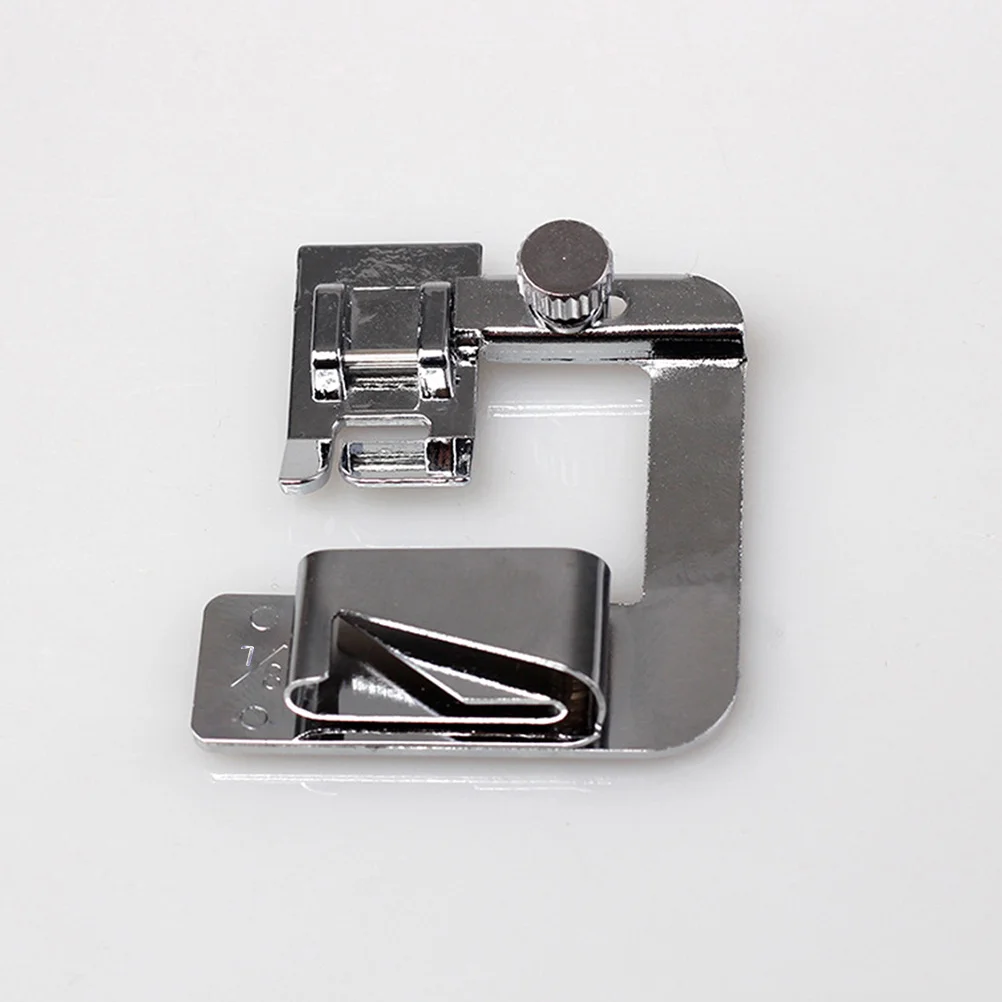 ماكينة خياطة كهربائية قطعة قدم الضغط في ماكينة الخياطة 7/8 بوصة معدنية لآلات منزلية ذات ساق منخفضة توالت هيم قدم أدوات خياطة يدوية #5