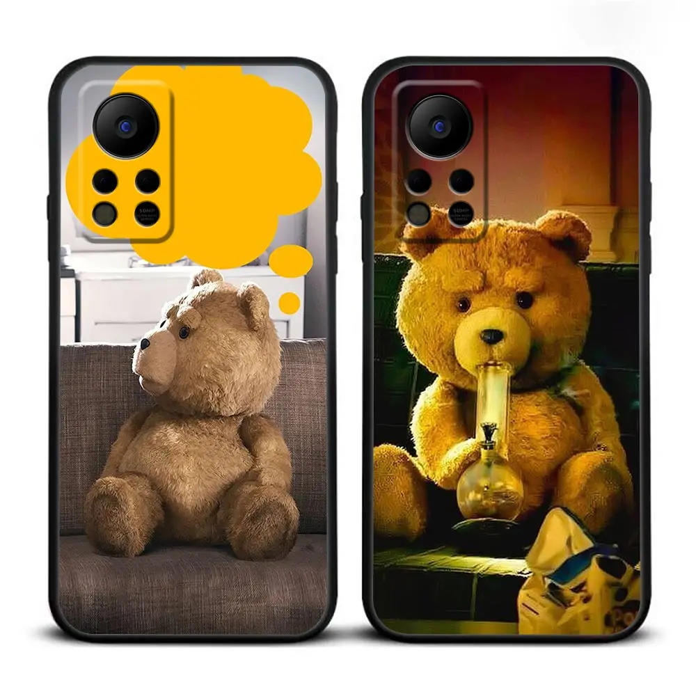 Naughty Cute T-Teddy Bear Phone Case For Infinix TECNO SPARK 8 7 6 Air Go 5 HOT 30 30I 20 20I 20S 12 12I 11 11S 10 10I 10S Case