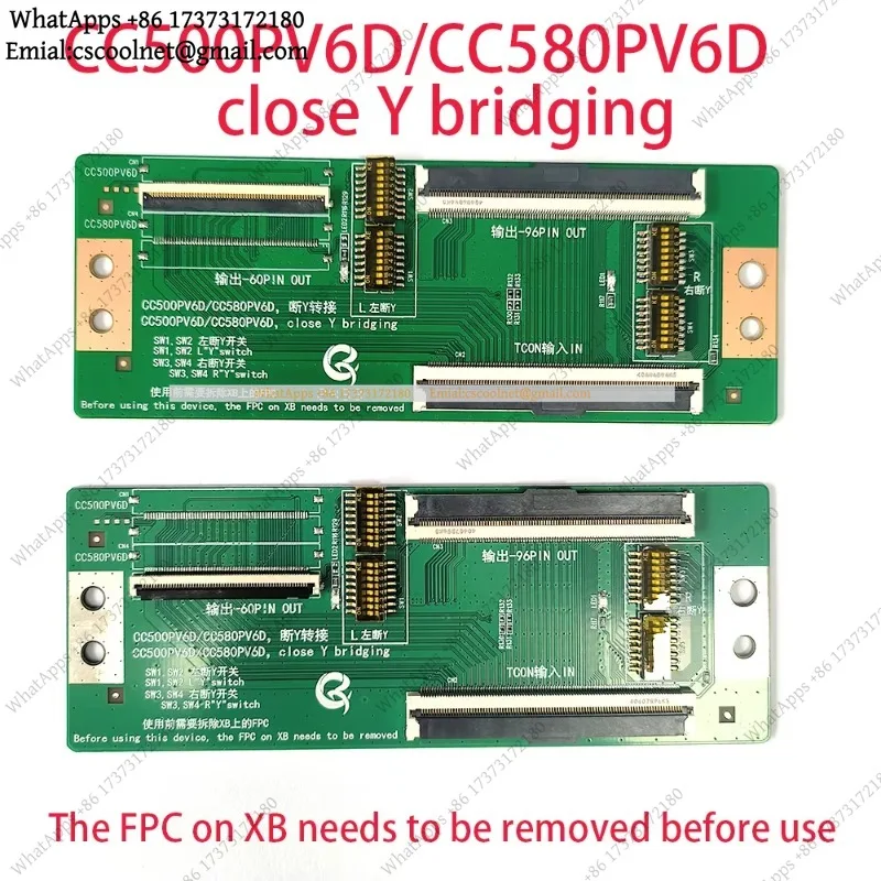JS01 TCON Adapter Plate CC500PV6D CC580PV6D Close Y 60P to 96P