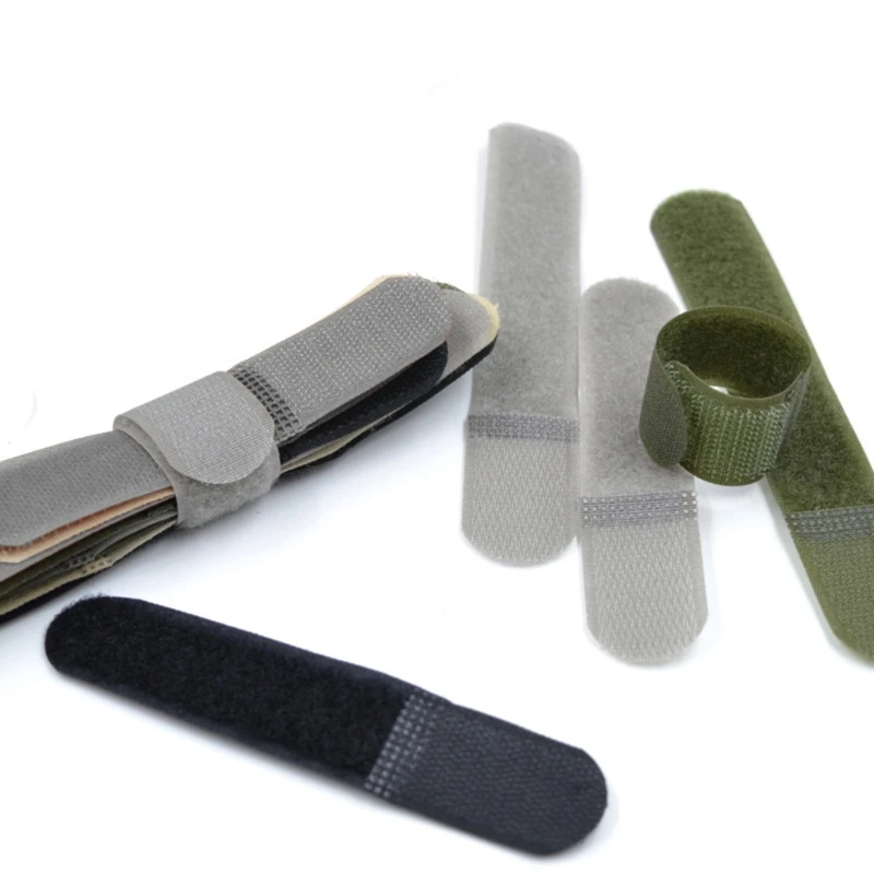 5Pcs Tactical Molle Nylon Straps Reusable Cable Ties with Hook and Loop Fastener Buckle Used to Organize Backpacks/Wires/Cable