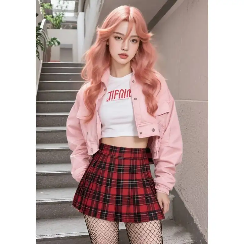 DAZCOS longue ondulée pêche Aya Osawa Cosplay perruque adulte femmes Cosplay Costume tenues accessoires pour fête Halloween