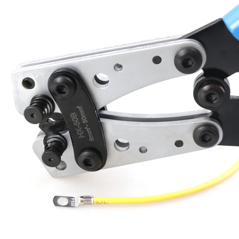 Crimpzange Rohrklemmen Crimper Sechskant-Crimpwerkzeug Multitool Batterie Kabelschuh Kabel Handwerkzeuge HX-50B 6-50 mm2 AWG 10-0 – Detail 11
