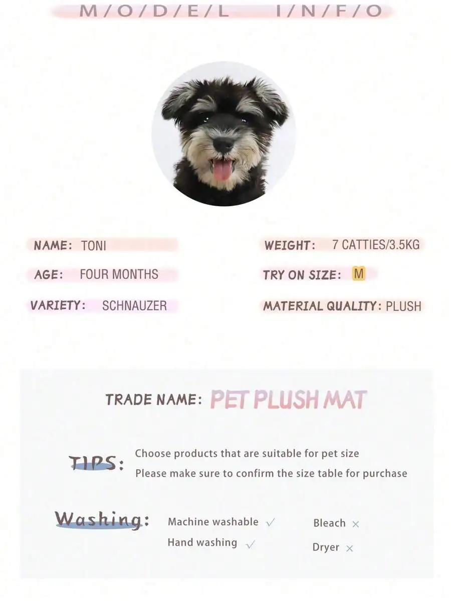 1PC Washable Plush Pet Crate Bed For Dog Anti-Slip Pet Mat Bed For Cat Fluffy Comfy Pet Sleeping Mat For Large, Jumbo, Medium, S view 4
