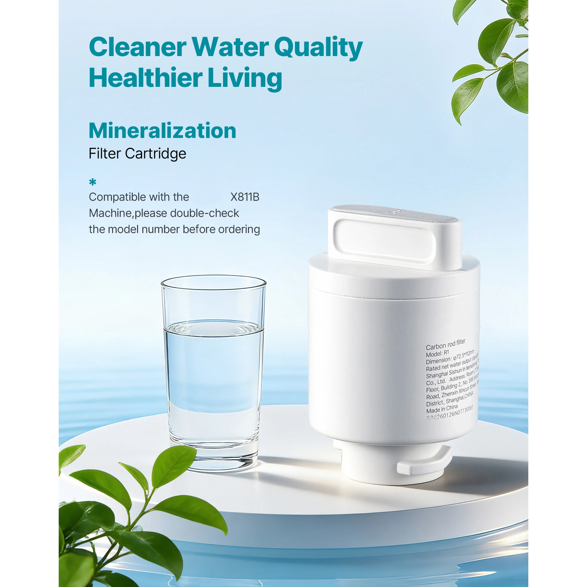 SucceBuy Mineralization Filter Replacement – Alkaline Water Filter for Reverse Osmosis System Balances pH & Restores Minerals