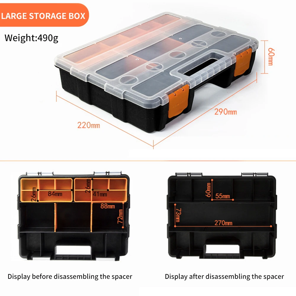 Plastic Parts Boxes Tool Storage Boxes Hardware Parts Storage Boxes Screws Screwdrivers Parts Sorting Boxes