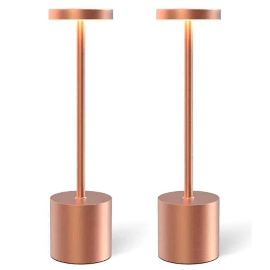 

Cordl Table Lamps Rechargeable Set of 2, Portable LED Desk Lamp, 5000mAh Battery Powered Wirel Table Light - 3 Color Dimmable L