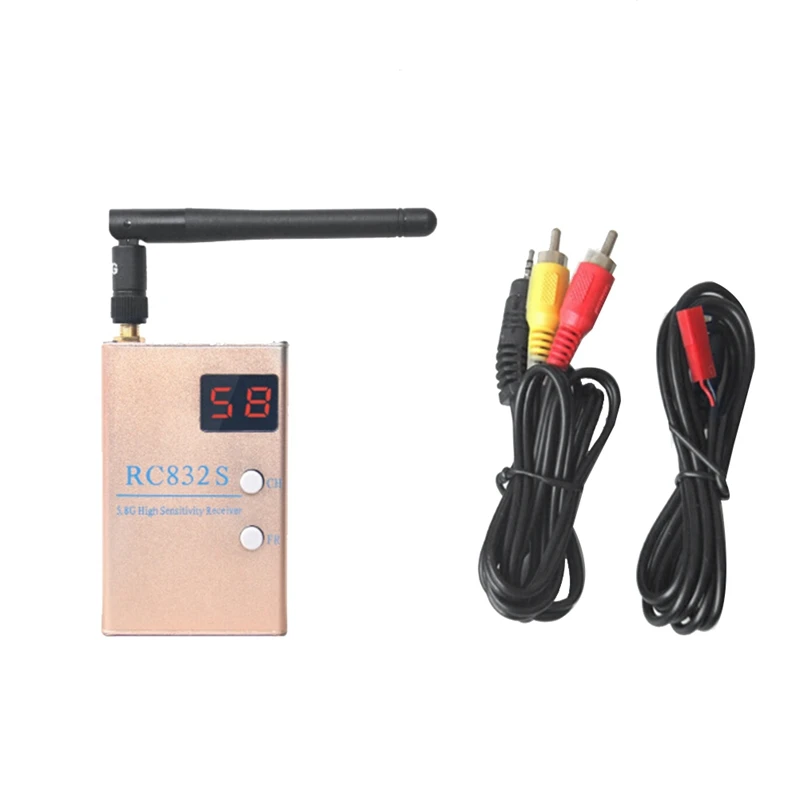 

【CLEARANCE】RC832S FPV 5.8G 48CH Receiver Video Audio AV Receiver For Quadcopter F450 S500 S550 RC832