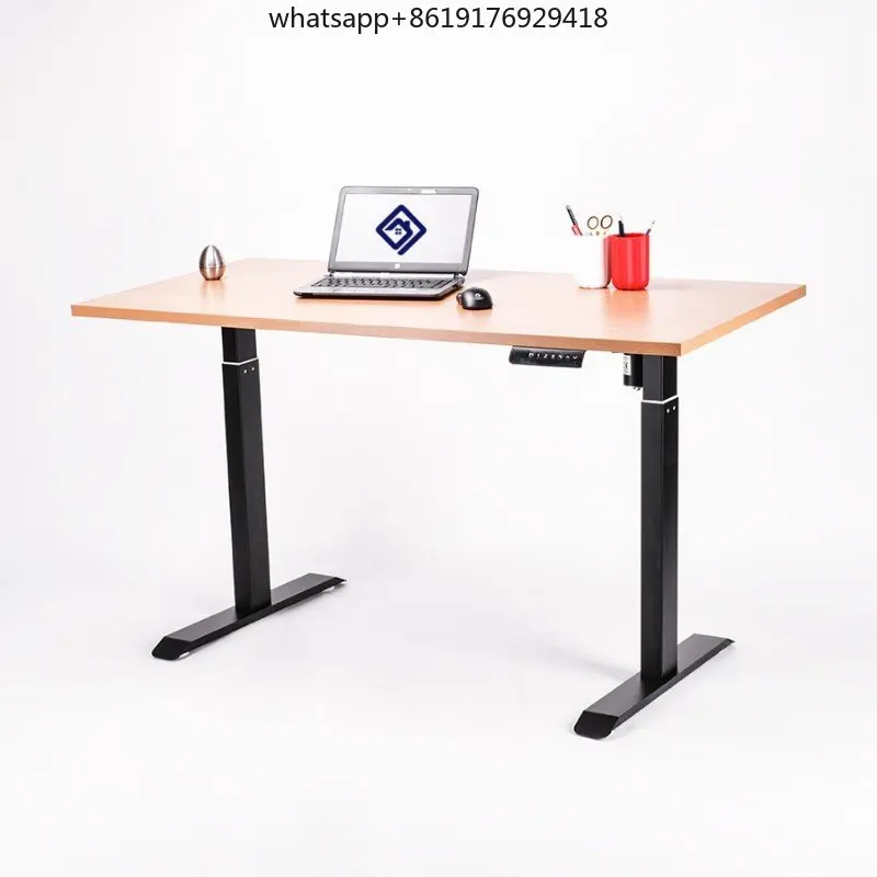 المحرك الخطي الكهربائي مكتب وحدات الارتفاع قابل للتعديل الجدول الدائمة مكتب محرك واحد إطار مكتب الكمبيوتر #3