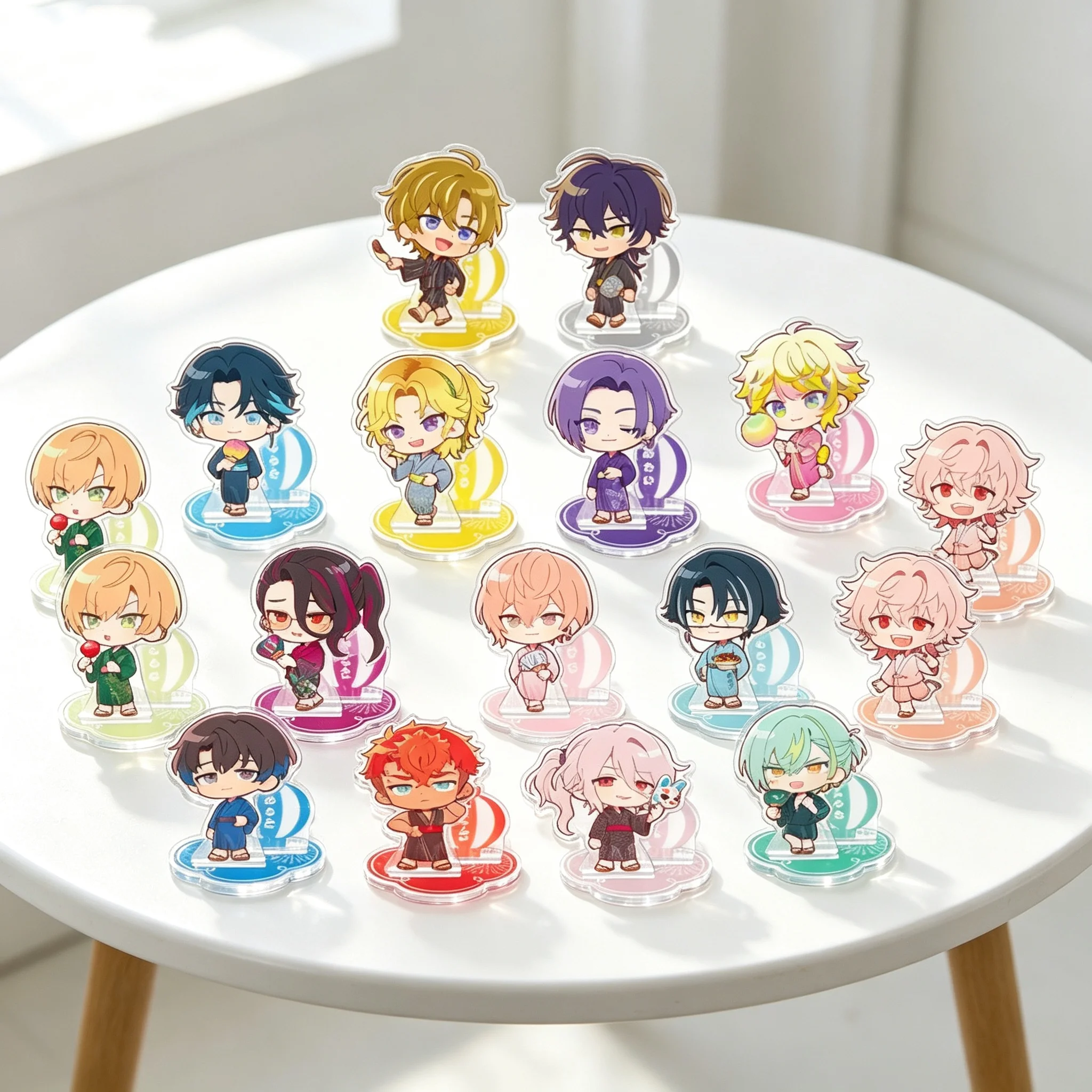 Multimedia Planning Paradox Live Summer Festival Series Kaida Shion Q-Style Acrylic Stand Model Plate Keychains Desk Decor