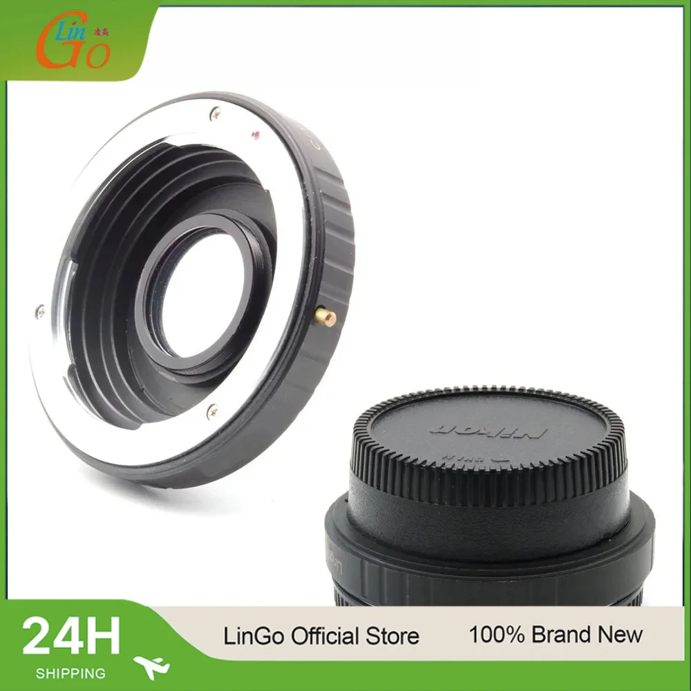 LinGo Adapter Mount Ring Mount For Contax For Yashica C/Y Lens To For Nikon F D700 D300 D200 D100