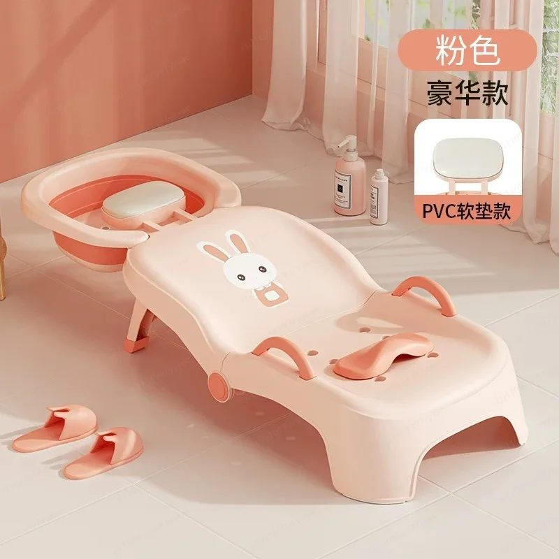 Foldable shampoo basin for children Baby household shampoo basin Girls' hair washing artifact