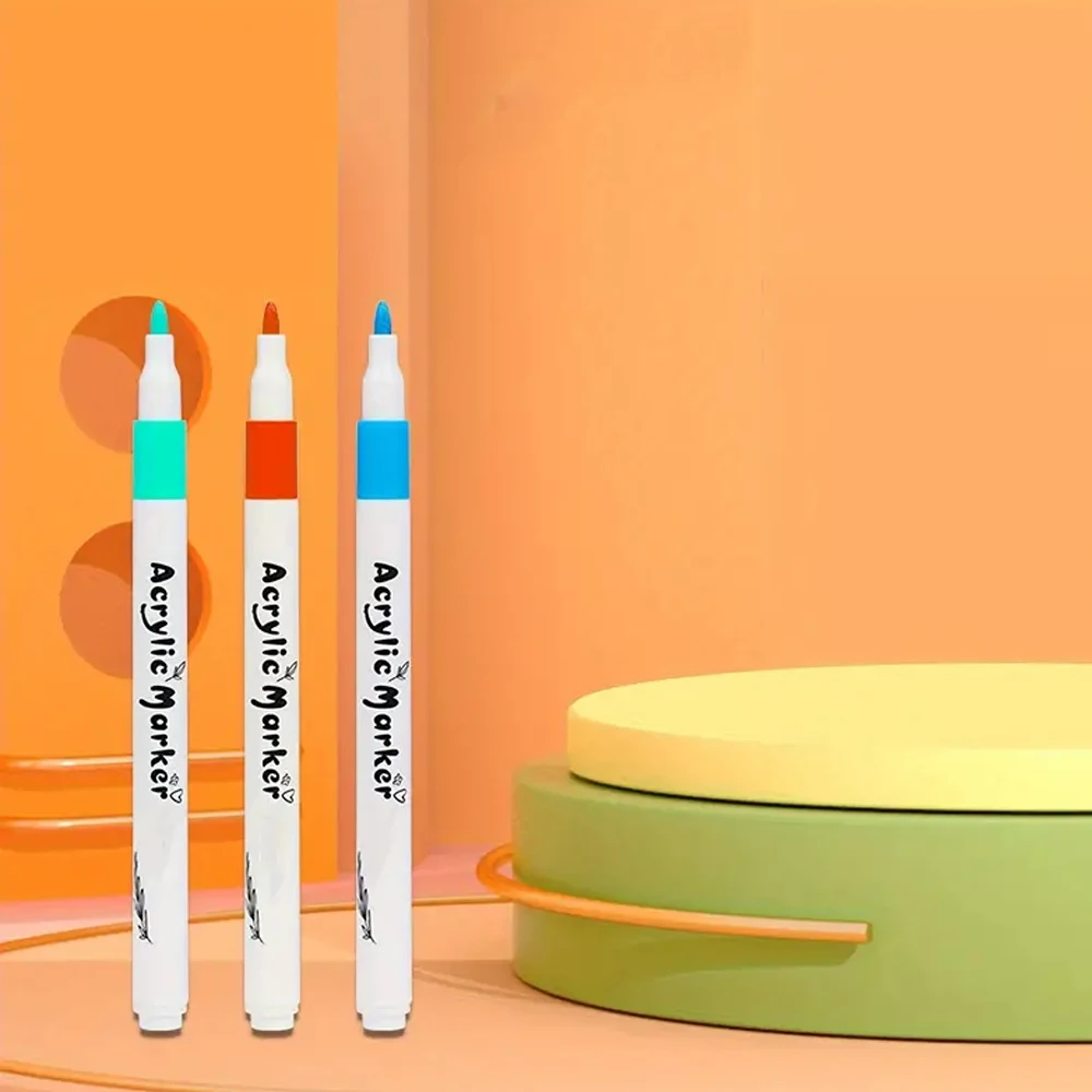 12–80 Farben Acryl-Farbstifte, Marker für Felsmalerei, Farbmarker auf Wasserbasis, Keramik, Osterei, Glas, Holz, Manga, DIY-Geschenk – Detail 8