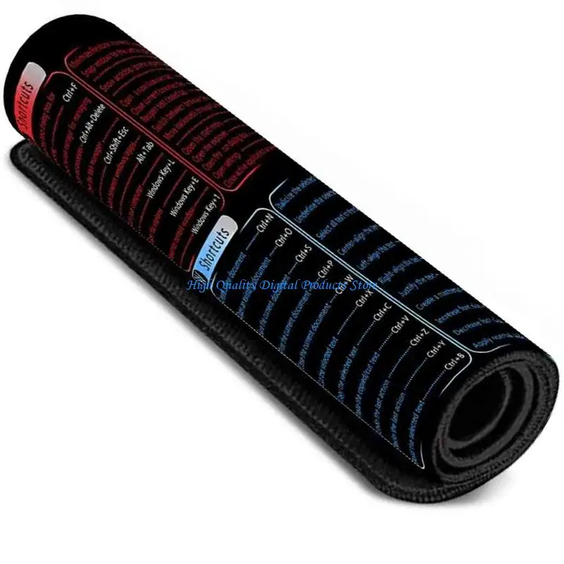 U2JE glatte Oberflächen wasserdichte Schreibtischmatten mit praktischen Excels und Word -Verknüpfungsschlüssel