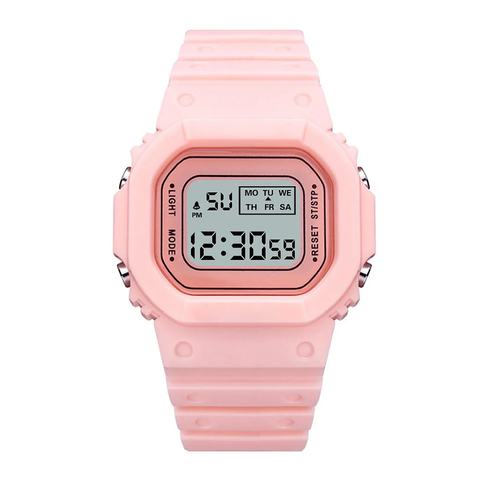 Reloj de pulsera electrónico Para Mujer, resistente al agua, pantalla Lcd Digital, con fecha, de goma, deportivo