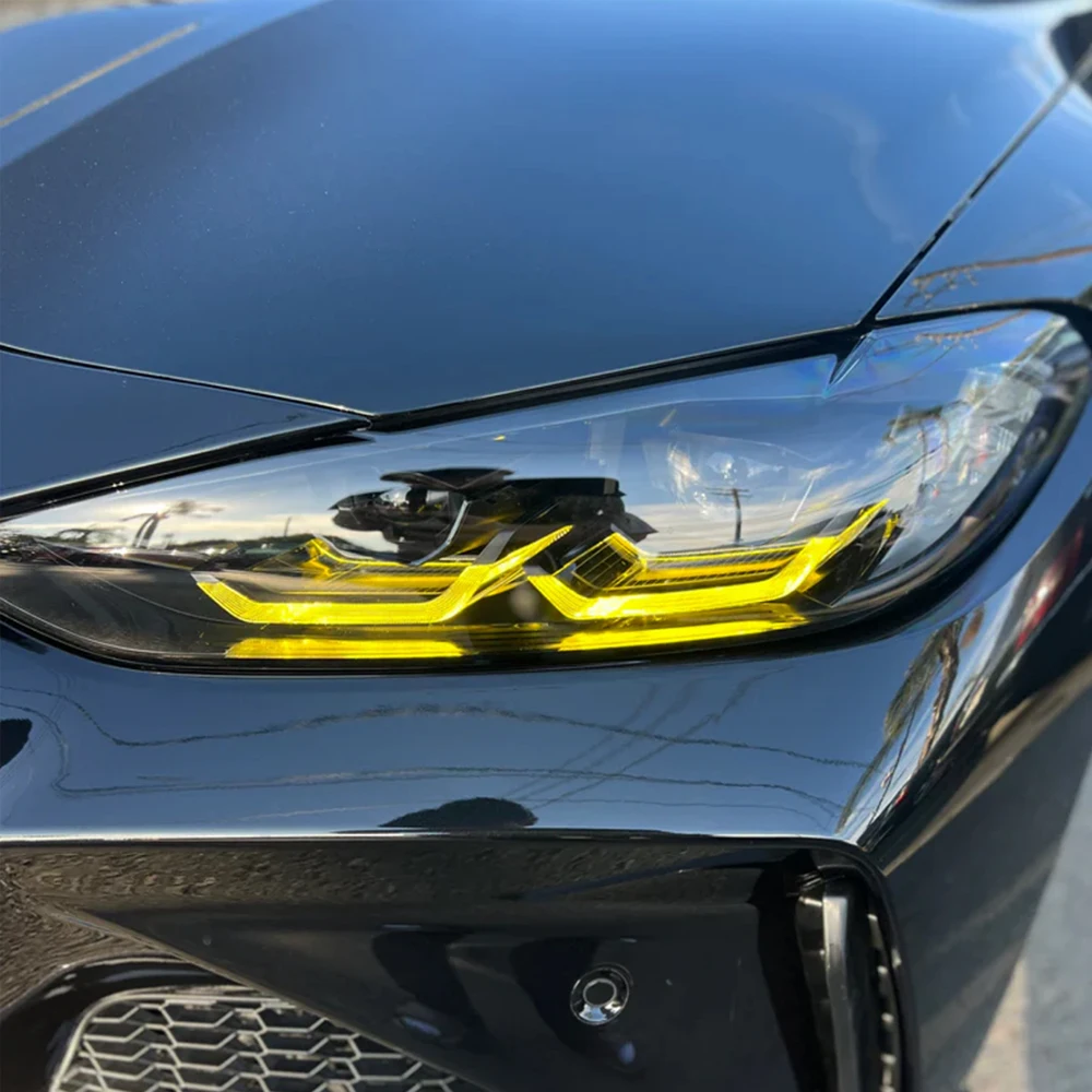 Car CSL Yellow DRL LED Module Board For BMW M3 M4 G22 G23 G26 G82 G83 G80 2021-2023 Daytime Running Lights Light Source Chip