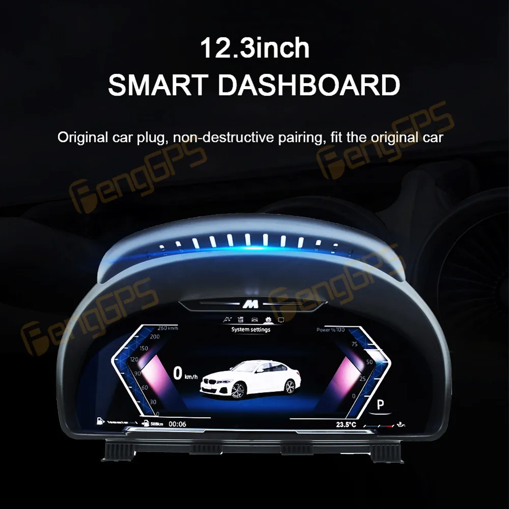 LCD Digital Dashboard Panel For BMW 5/6/7 Series X3 X4 X5 X6 2009-2017 Virtual Instrument Cluster Cockpit Speedometer