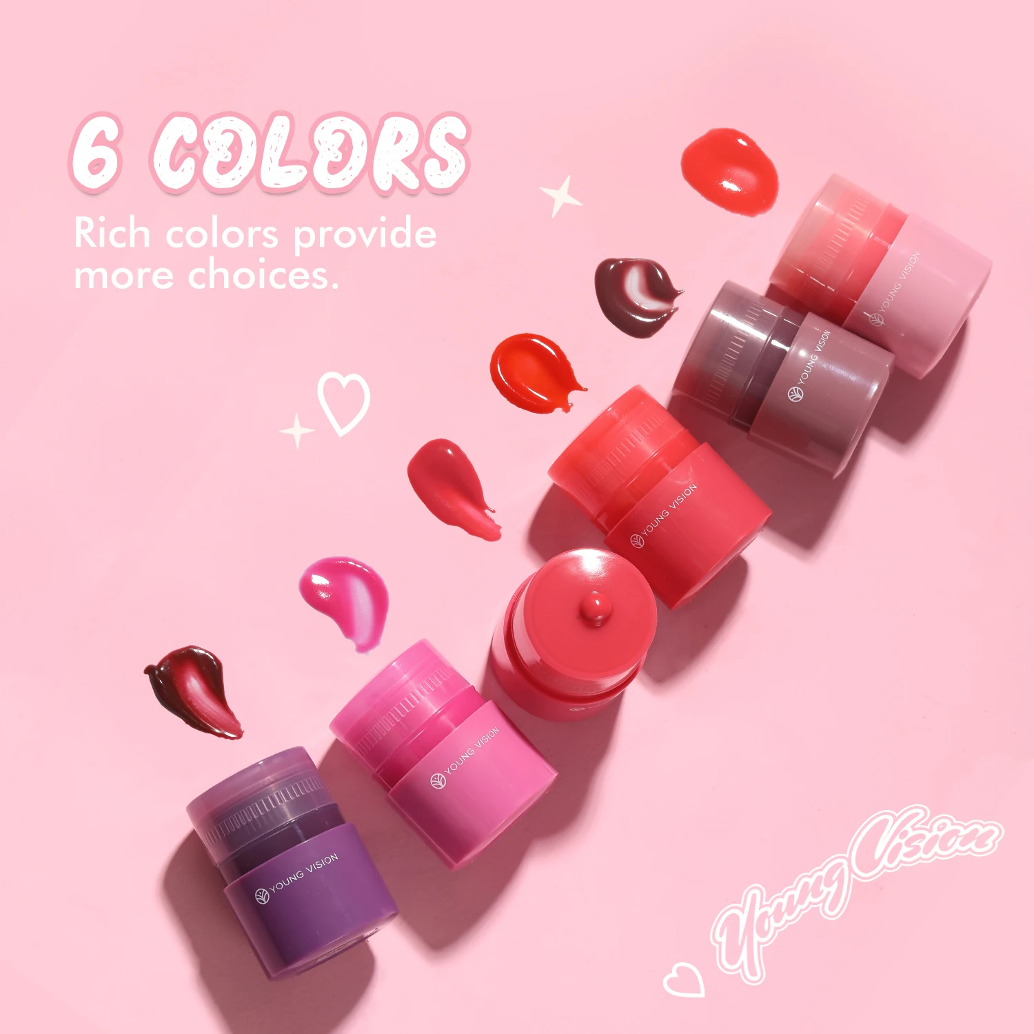 مجموعة بلسم الشفاه المغذي والترطيب الشفاف ملمع الشفاه زيت الشفاه طبقات ملمع الشفاه أحمر الشفاه للمظهر اللطيف #2