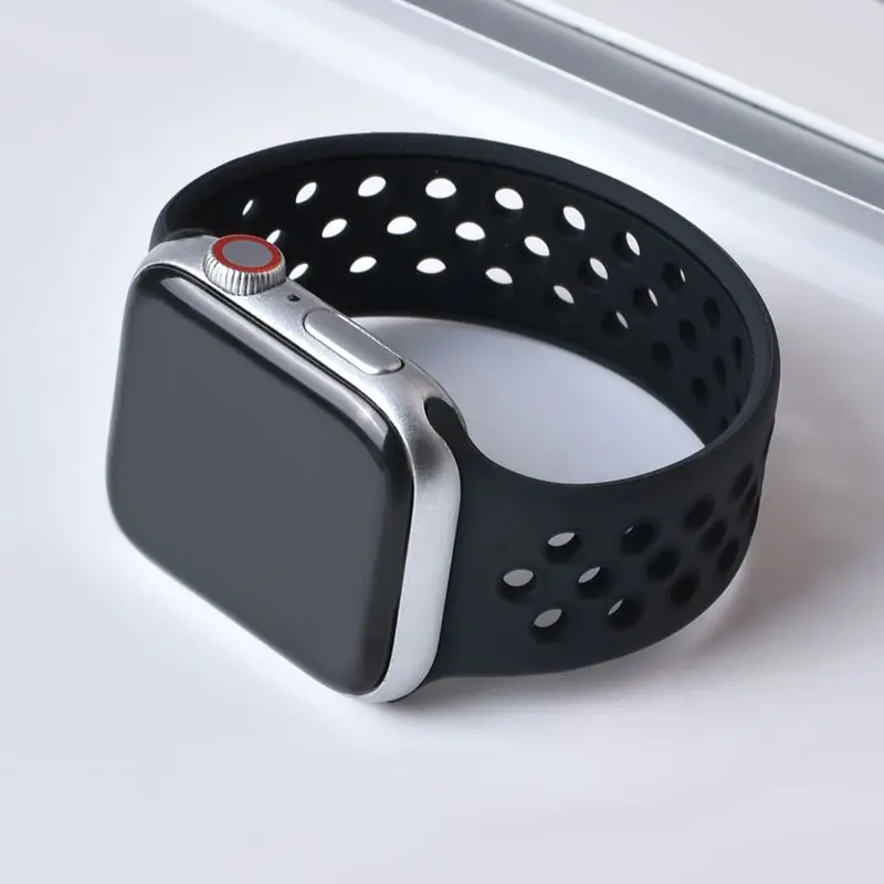 Solo Loop strap For Apple Watch Band 45mm 40mm 44mm 41mm 40mm 49mm 45 mm silicone bracelet iWatch Series 3 4 SE 6 7 Ultra 2 8 9