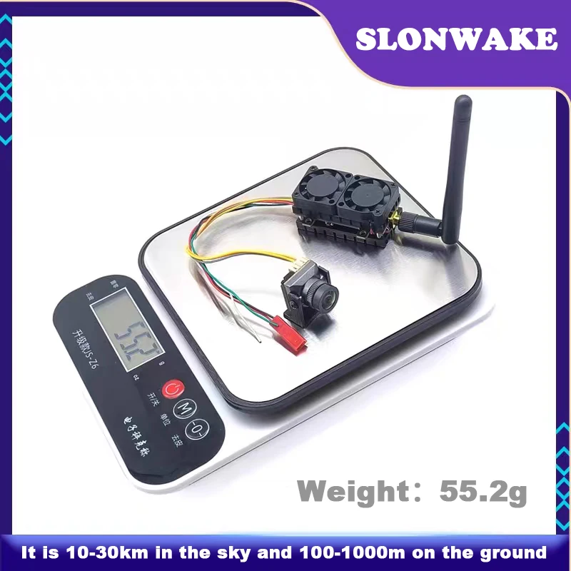 

New 5.8G 5.5W high-power silicon microphone video transmission and 1500TVL night vision camera, specially designed for drones.