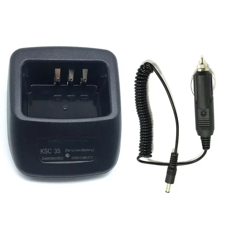 KSC-35 Rapid Car Charger for Kenwood TK-U100 2200 2400 3200 3300 TK3000 TK2000 Radio KNB-45L KNB-63L KNB-65L Battery Charge