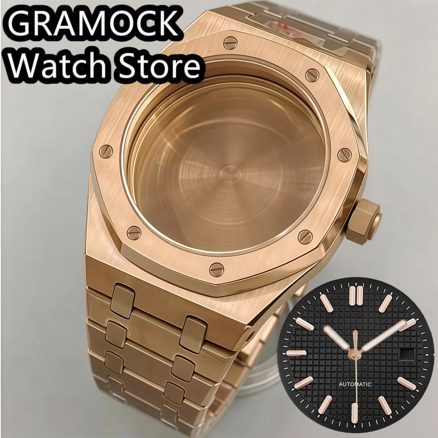 41mm Sapphire Glass Diver Watch Case 31mm Square Watch Dial Hand Sets Fit NH35 NH36 ETA2824 PT5000 Miyota 8215 DG2813 Watch Part