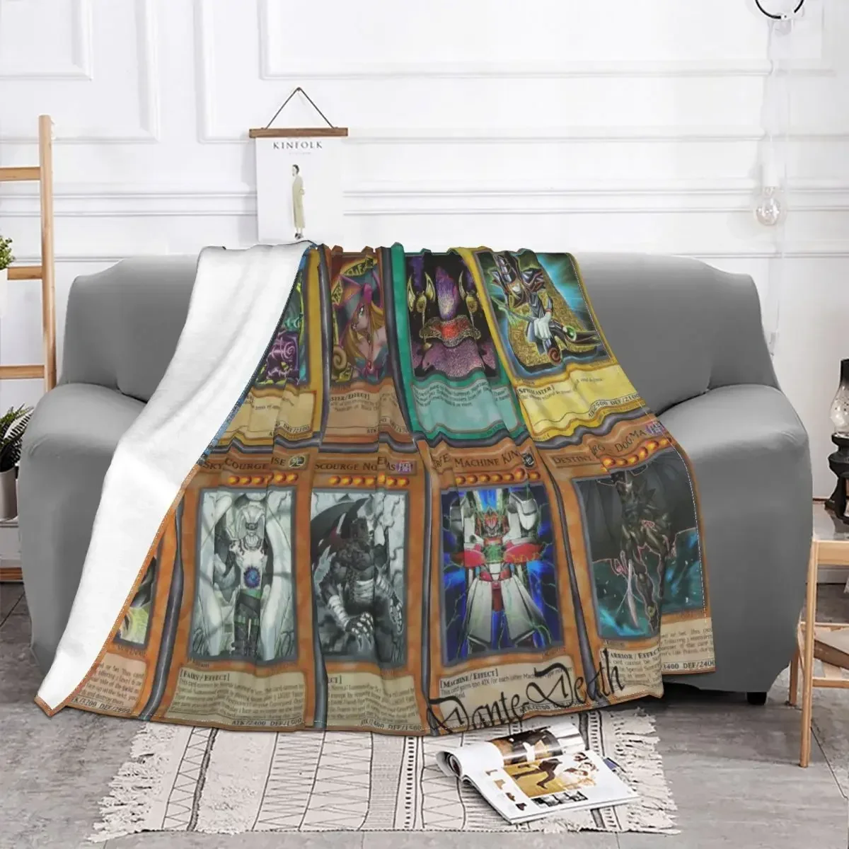 

Baby Blanket Sofa Cover Flannel Summer Cartoon Super Warm Throw Blankets for Bed Office Quilt Japanese Manga Yu-Gi-Oh Plaid