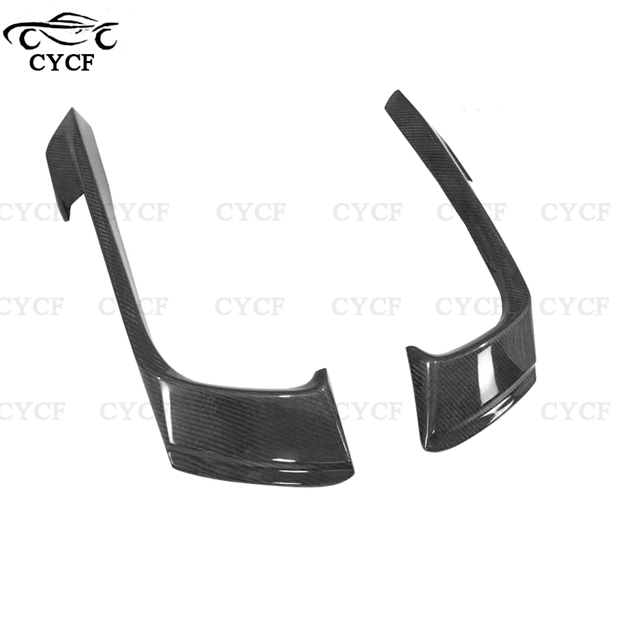 For Porsche 718 982 Cayman Boxster carbon fiber Wind knife front bumper blade fog lamp tuyere Splitter Surround Trim body kit