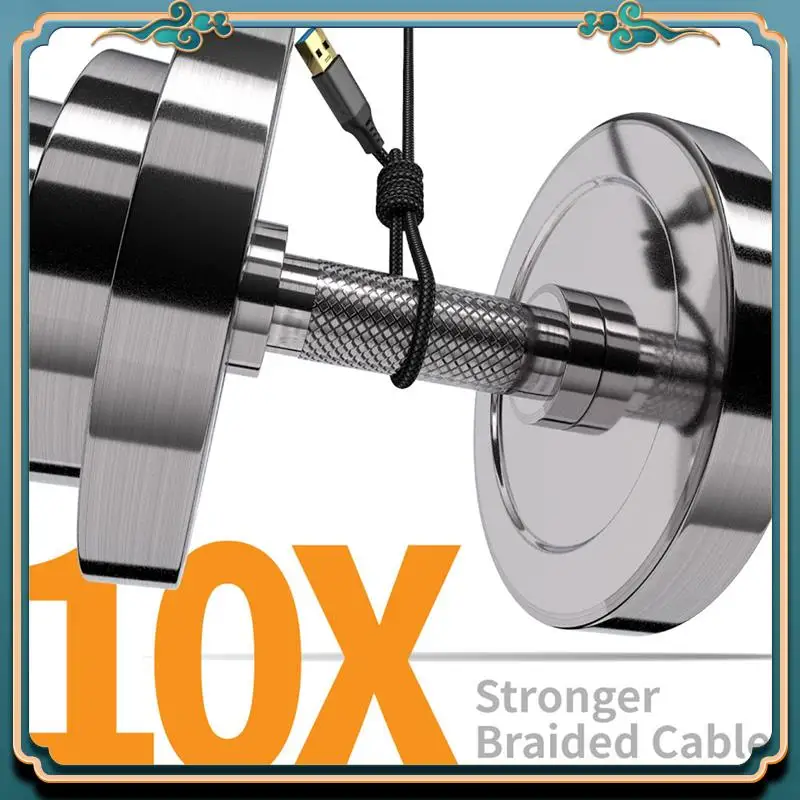 

ABJG-2X USB 3.0 Type A Male-To-Female Extension Cable, Durable Braided Material, High Data Transmission Cable (0.5M/1.6FT)