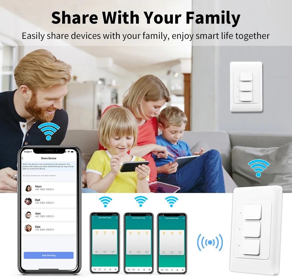 Tuya Zigbee Smart Light Wall Light Switch US/AU NO Neutral Wire Push Button Physical Remote Control Switches Alexa Google Home