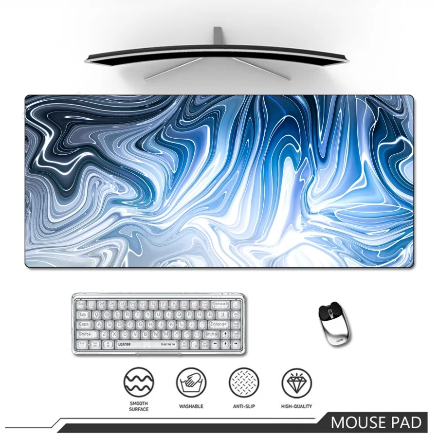 Newest Design Gaming Mause Pad Strata Liquid Computer Mouse Mat Gamer XXL 1000x500mm Mousepad Keyboard Pads Office Desk Mat