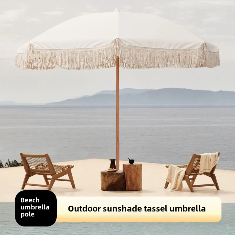 Sun Umbrella Beach Courtyard Sunscreen Large Villa Large  Garden