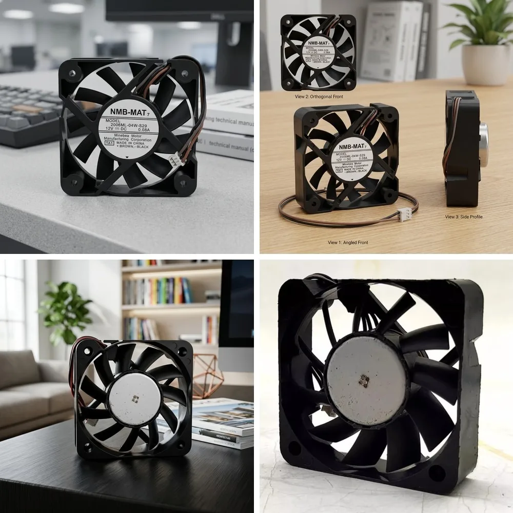 

For NMB 2006ML-04W-S29 5015 DC12V 0.08A 5CM 3-Pin Cooling Fan