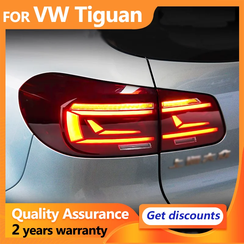 For Volkswagen Tiguan 2012 2013 2014 2015 2016 2017 Taillights LED Rear Fog Lights DRL Dynamic turn signal Tiguan LED Tail Light