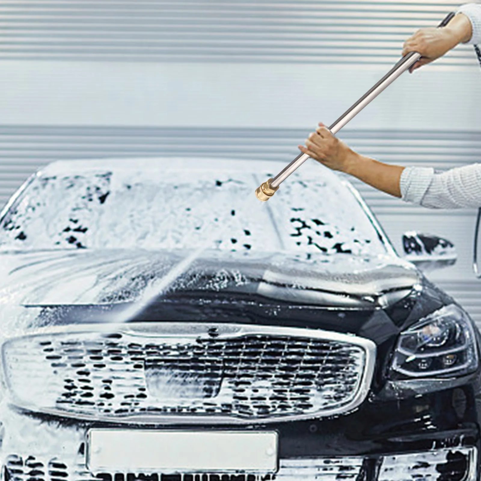 Achieve Outstanding Cleaning Results with Our 4000 PSI Pressure Washer Extension Wand Compatible with Multiple Accessories