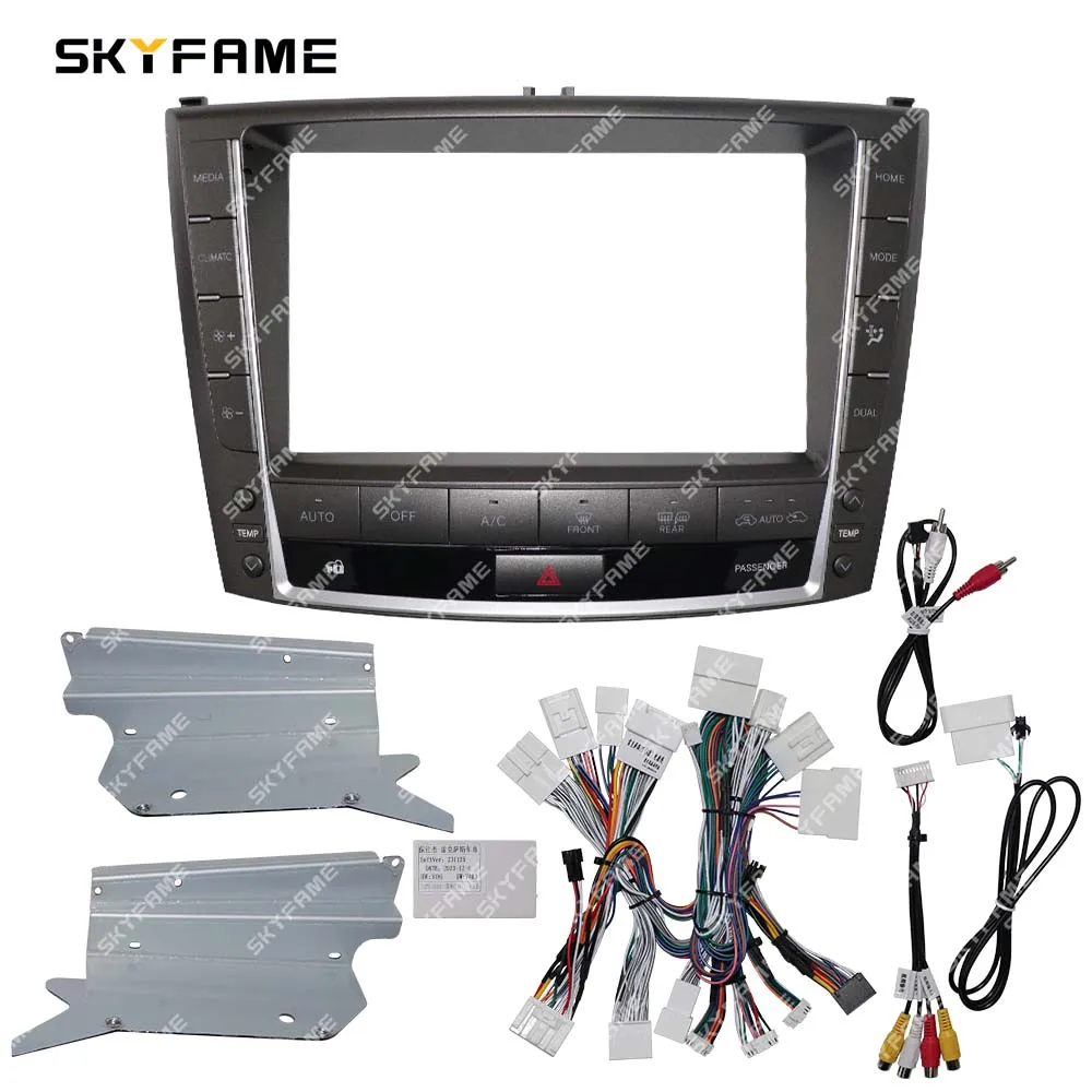 SKYFAME Car Radio Frame Fascia Adapter Canbus Box Android Dash Fitting Panel Kit For Lexus IS250 IS300 XE20