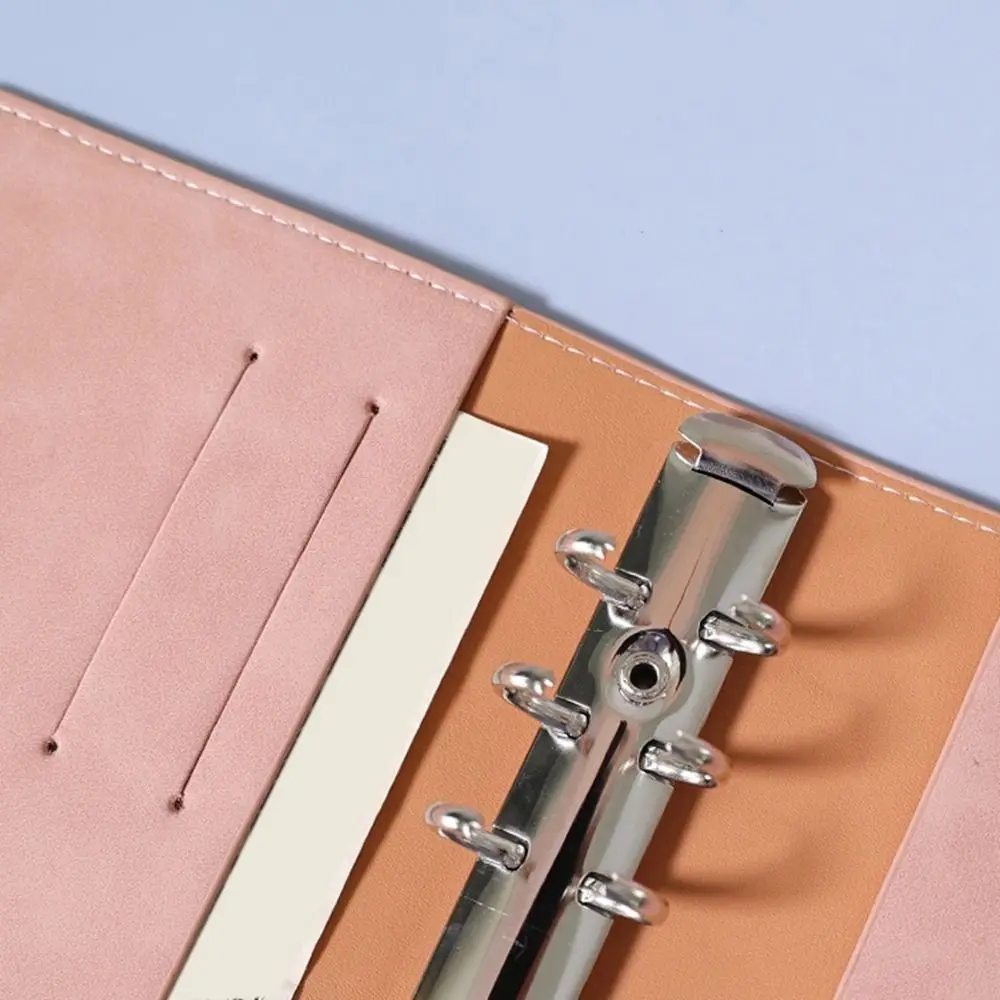 

PU A6 Soft Budget Binder Planner Colorful 6 Hole Binder Pockets Notebook Binder Savings Money with 12pcs A6 Binder Pockets