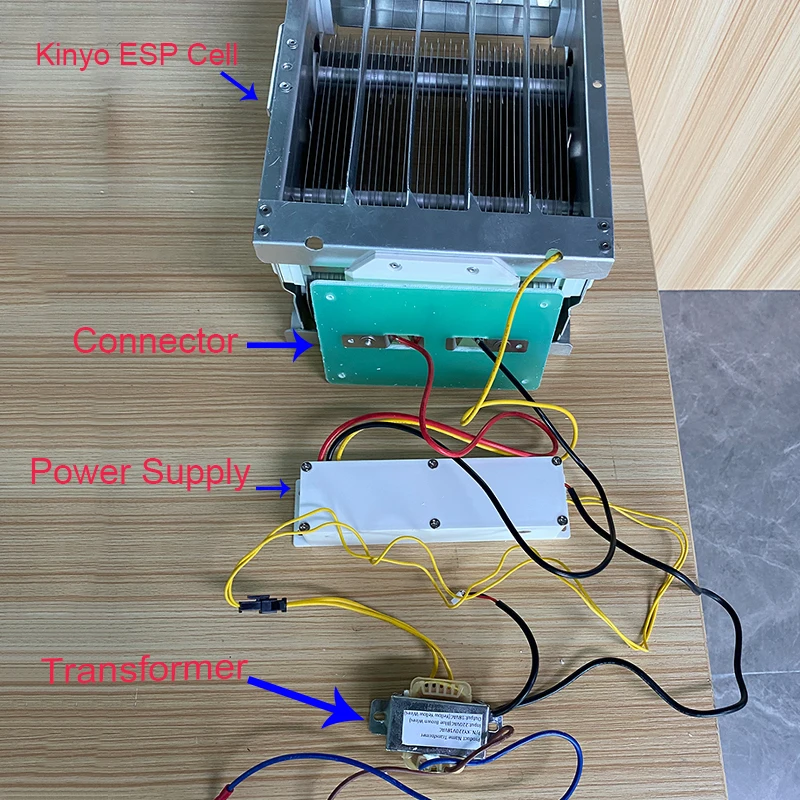 4000V 8000V doppio alimentatore ad alta tensione per filtro ESP sistema precipitatore elettrostatico purificatore d'aria parte HVAC