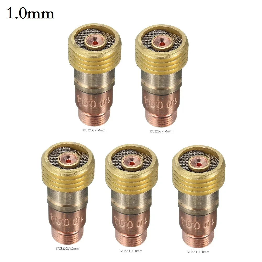 Imagem -02 - Tig 17gl Collet Corpo Lente de Gás Conector de Lente com Malha para Pta db sr Wp17 18 26 Tocha Acessórios de Soldagem Pcs