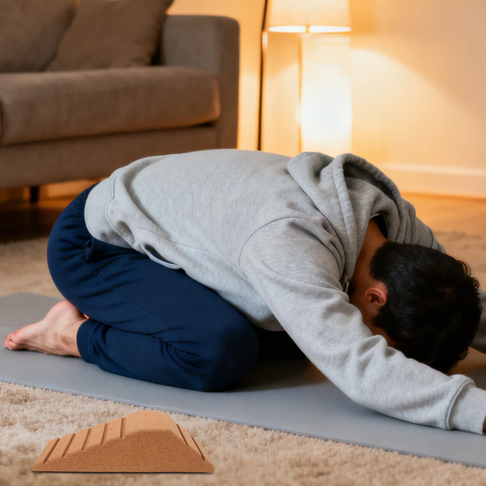 

Eco-Friendly Cork Yoga Block for Physical Therapy Rehab Foot Support Ergonomic Design Non-Slip Surface Texture