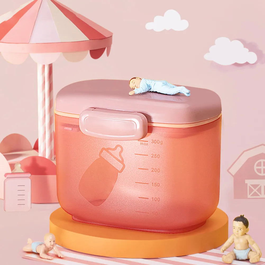 

2Pcs Baby Formula Powder Storage Box Double Layers Milk Dispenser Infant Feeding Container Portable Use Baby Formula Dispenser