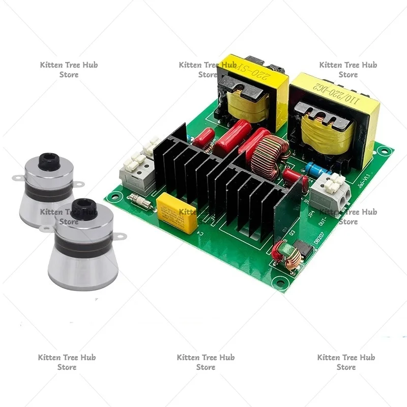 Ultrasonic Cleaner Accessories Main Board 40KHz 50-150W Driver Circuit Board Suitable for Car Wash Machines and Washing Machines