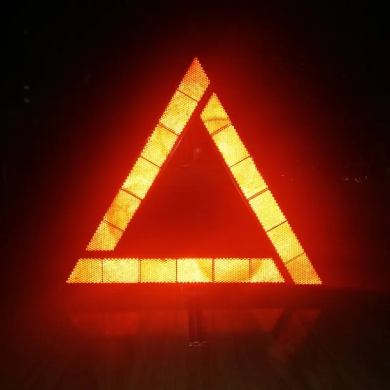 

Car malfunction triangle reflective warning sign, vehicle mounted triangle reflective sign