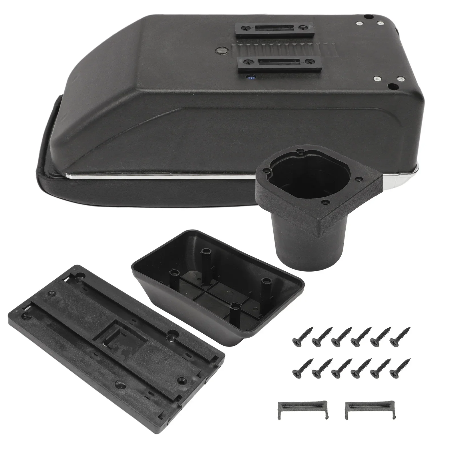 Black Central Armrest Armrest Two-Layer Centre Console Armrest Storage Compartment for Opel Corsa F 2020-2022